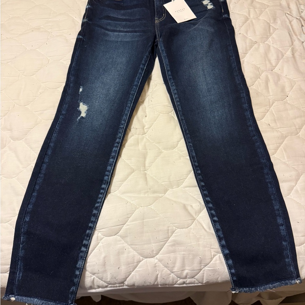 KanCan Dark Blue Distressed Skinny Jeans